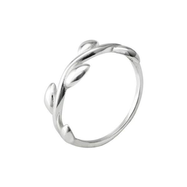 Leaf detail Ring - Sterling Silver