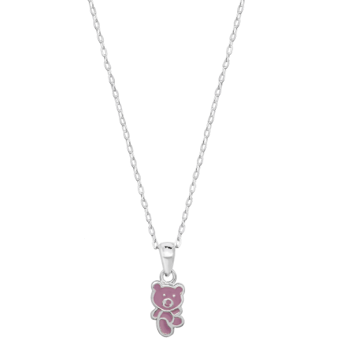 Teddybear Necklace - Sterling Silver