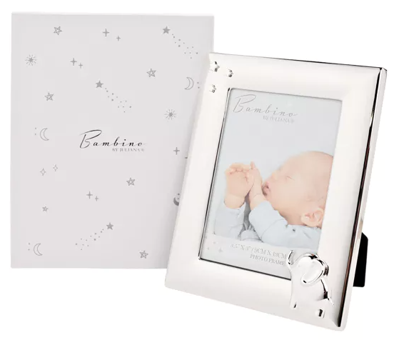 4" x 6" Engagement Photo Frame - Silverplated