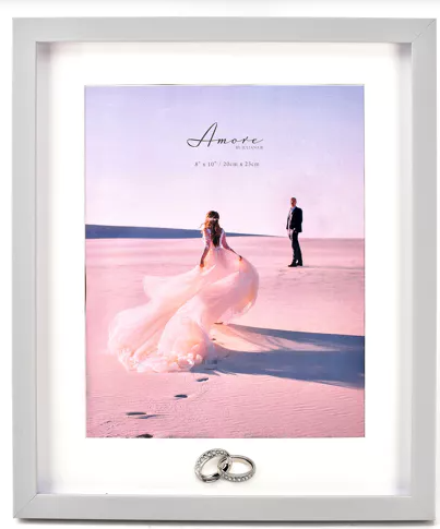 8" x 10" Amore Photo Frame with Rings Icon