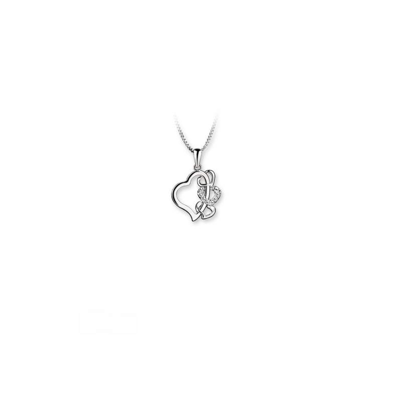 Multi Heart Pendant Clear Newbridge Silverware Hanratty Jewellers