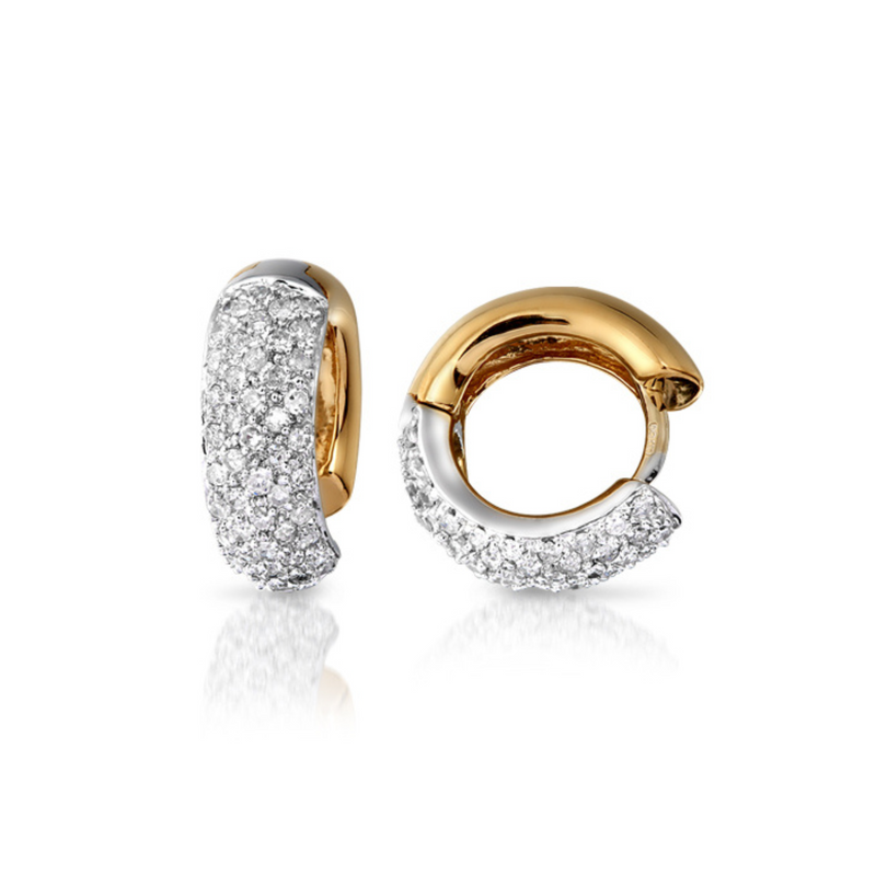 Diamond Huggies - 9ct Yellow Gold