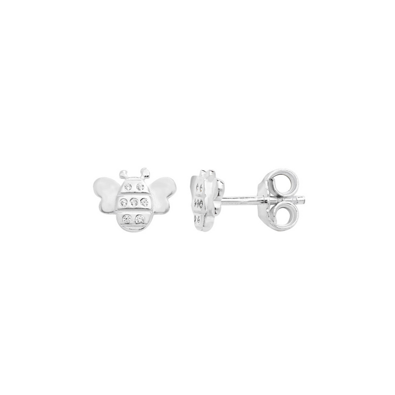 Bee Studs - Sterling Silver