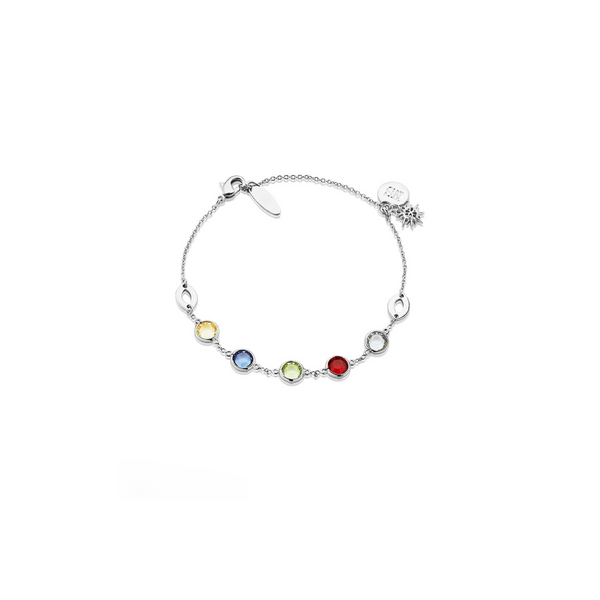 Silver Plated Bracelet Coloured Stone Newbridge Silverware