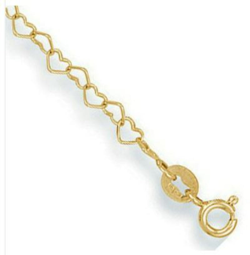 Heart Anklet - 9ct Gold