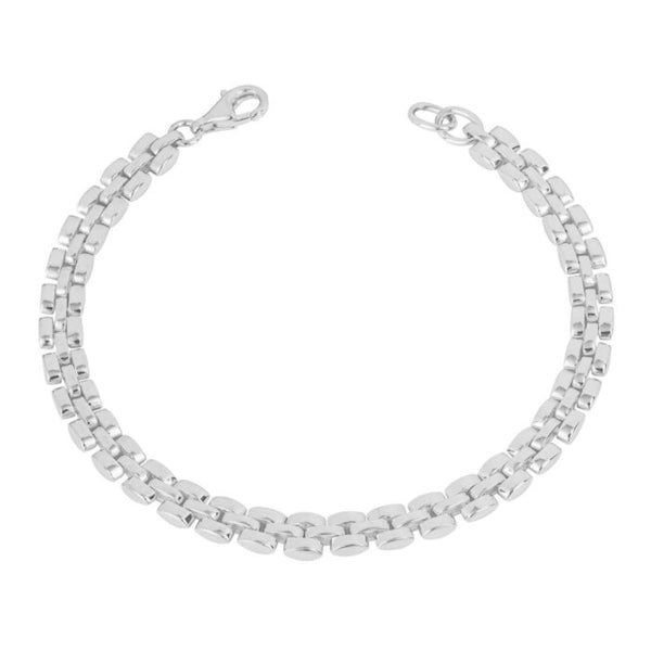Watch Strap Style Chain Bracelet - Sterling Silver