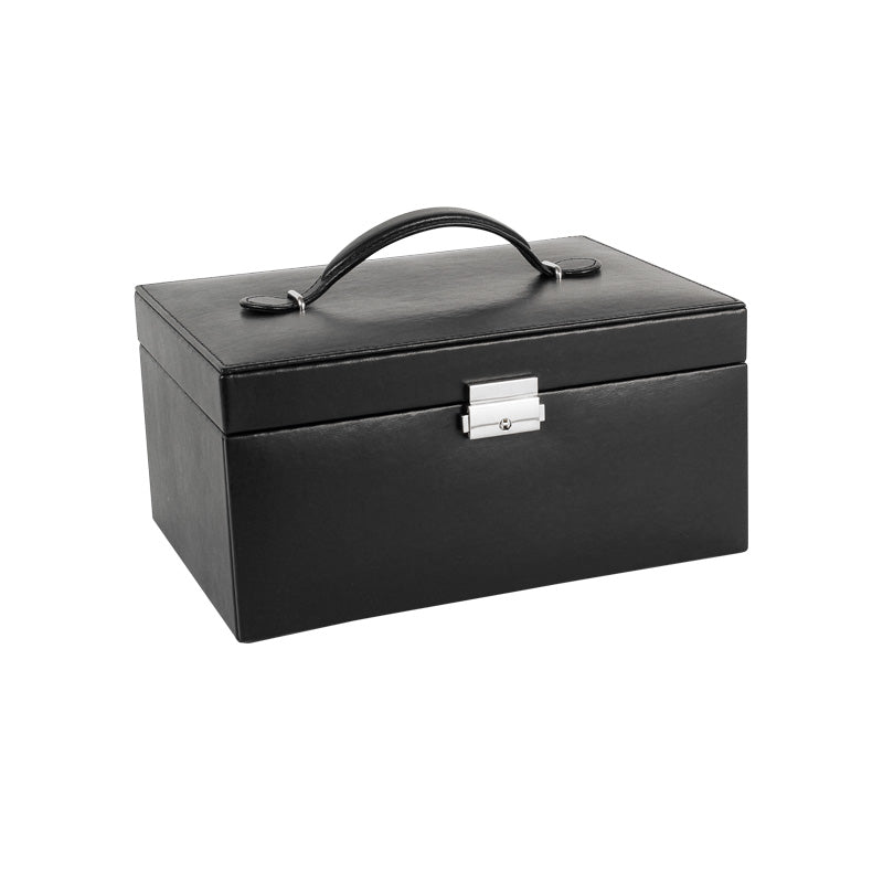 Smooth Black Jewellery Box With Drawer