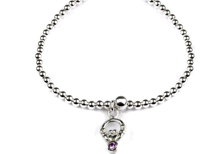 Claddagh Charm Bracelets - Sterling Silver