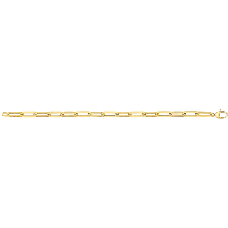 Ladies 7.5"" Paperclip Bracelet - 9CT Yellow Gold