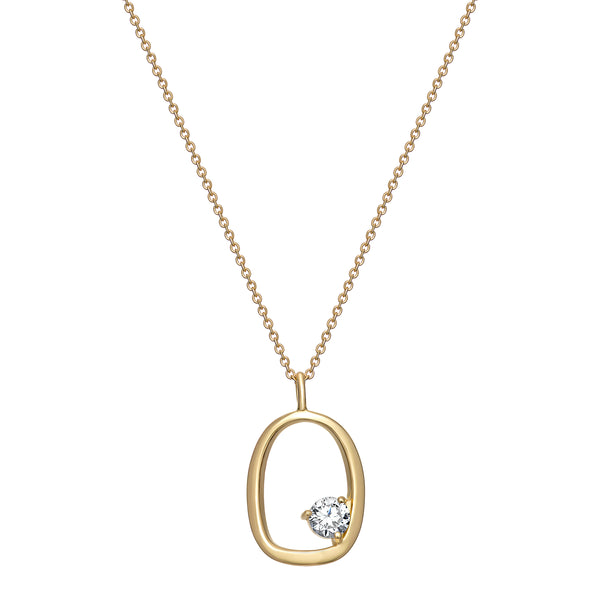 NECKLACE | Cubic Zirconia - Gold Plated - Sterling Silver