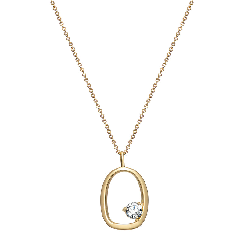 NECKLACE | Cubic Zirconia - Gold Plated - Sterling Silver
