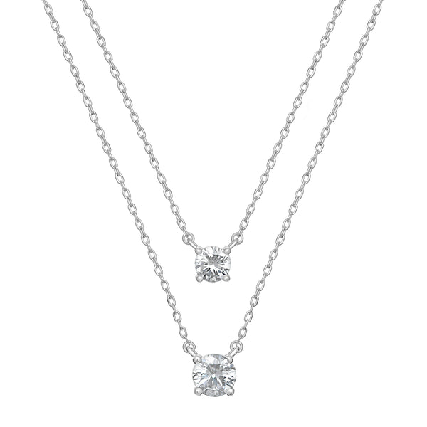 NECKLACE | Cubic Zirconia Â· Rhodium Plated Â· Sterling Silver