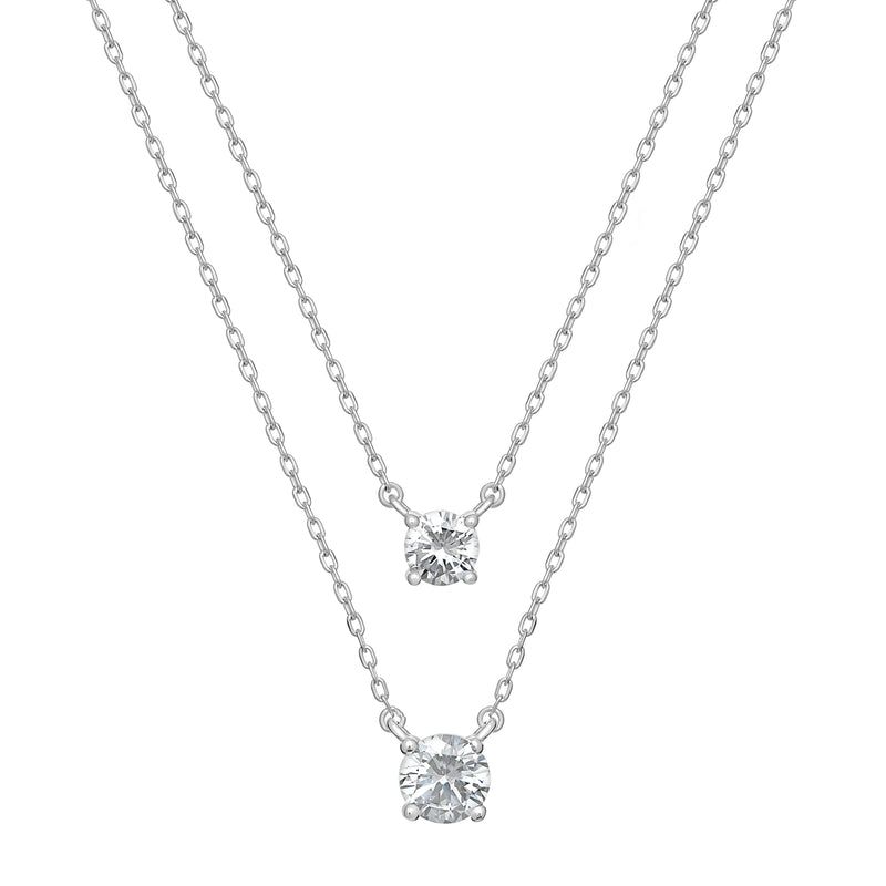 NECKLACE | Cubic Zirconia Â· Rhodium Plated Â· Sterling Silver