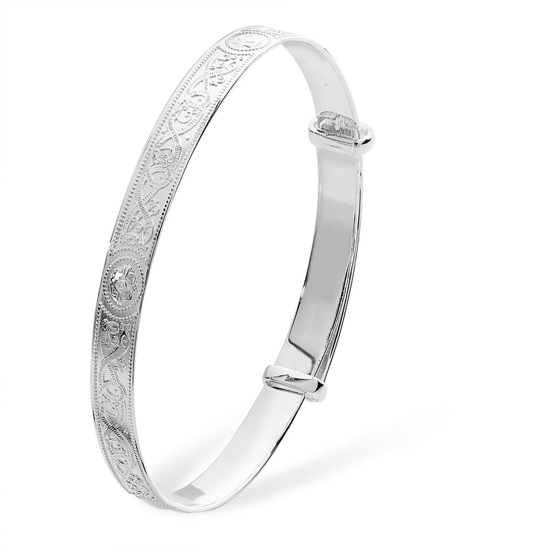 Children's Celtic Bangle | Sterling Silver