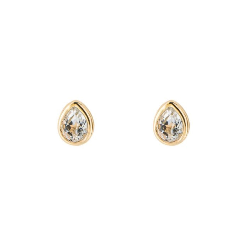 Semi-Precious Birthstone Earrings - Silver Gold Plated
