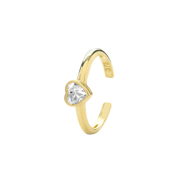 Ear Cartilage Cuff - 9ct Gold with Cubic Zirconia
