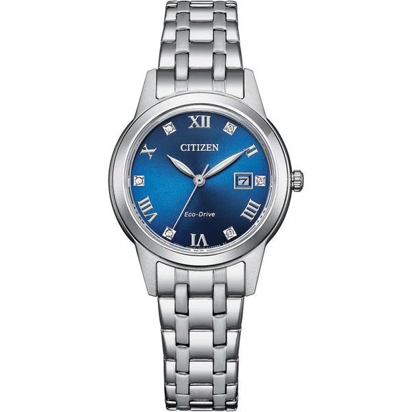 Ladies Citizen Eco-Drive Silhouette Crystal Bracelet 29mm Watch