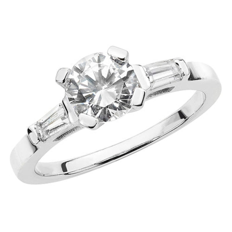Silver Ladies CZ Ring- Sterling Silver