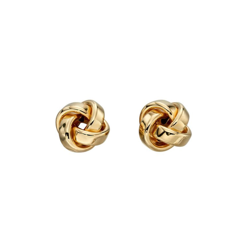 9ct Yellow Gold Knot Studs
