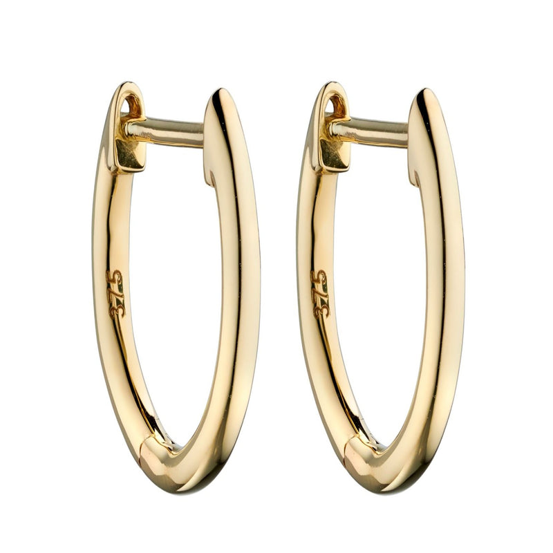 Huggie Hoop Earrings - 9ct Gold