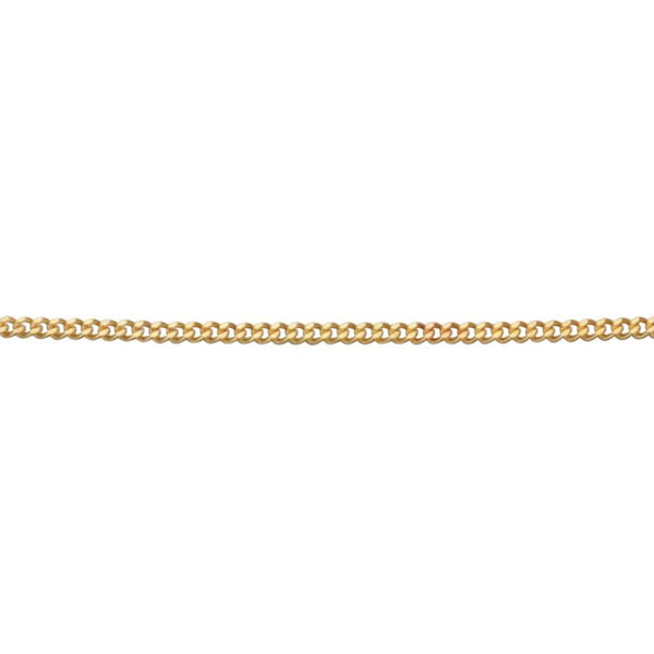 0.5mm Curb Chain 46cm - 9ct Gold