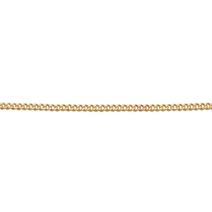 0.5mm Curb Chain 46cm - 9ct Gold