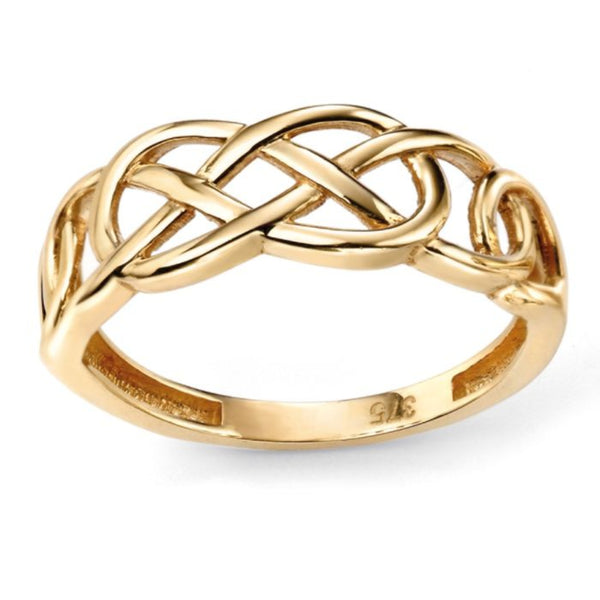 Celtic Pattern Ring - 9ct Yellow Gold
