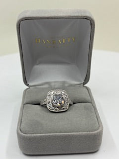 Cubic Zirconia Stones Ring - Silver