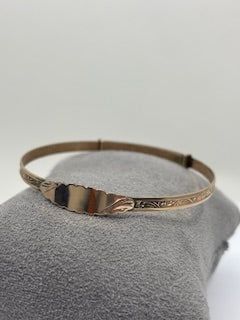 Plain Bangle - 9ct Rolled Gold