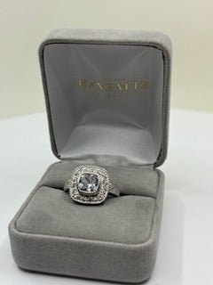 Cubic Zirconia Stones Ring - Silver