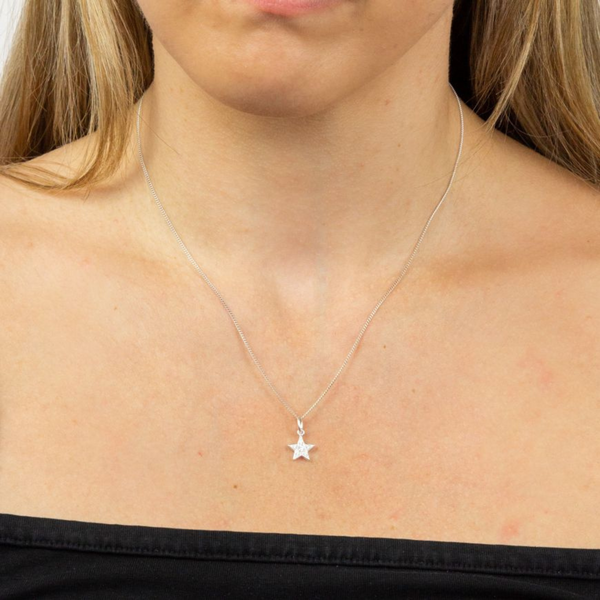 Dazzling Star Necklace - Sterling Silver