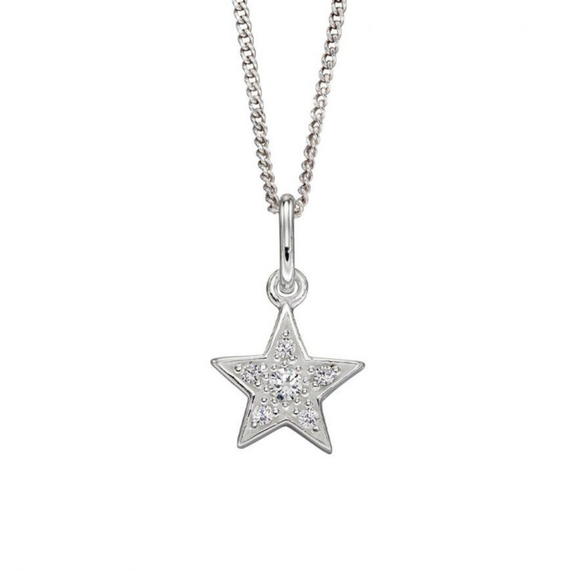 Dazzling Star Necklace - Sterling Silver