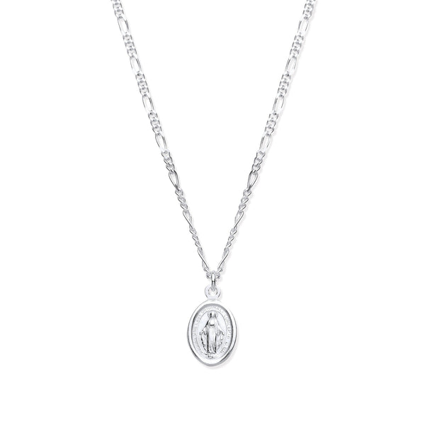 Miraculous Medal Necklace - Sterling Silver