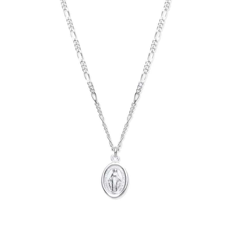 Miraculous Medal Necklace - Sterling Silver