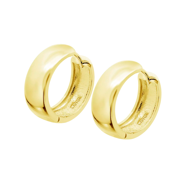 Hoop Earrings - Sterling Silver Gold Plated