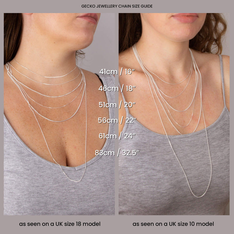 Fine Curb Chain with Extender - Sterling Silver