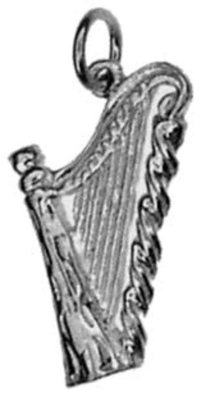 Harp Pendant - Sterling Silver