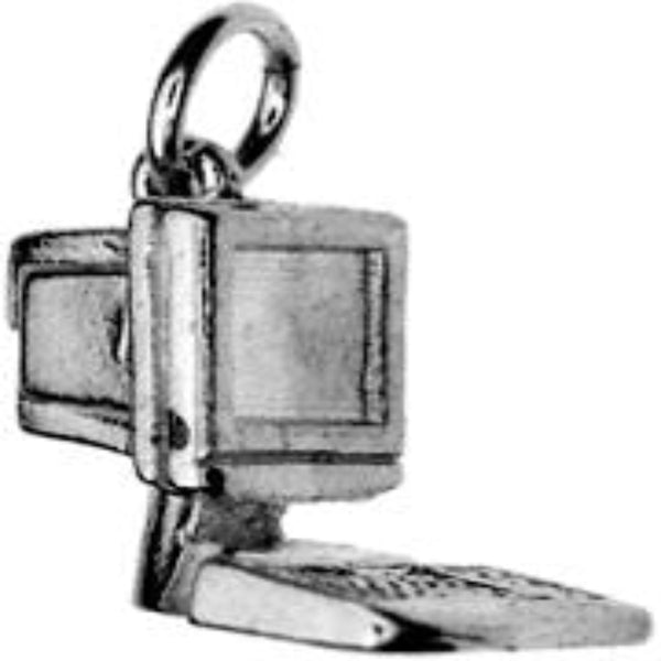 Computer Charm - Sterling Silver
