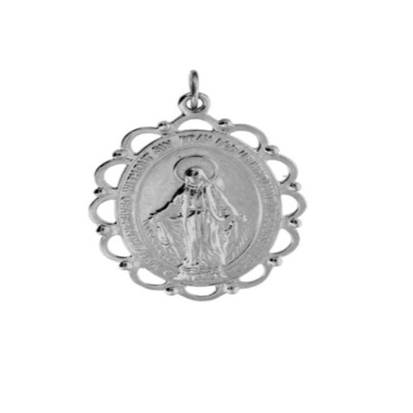 Sterling Silver Religious Pendant