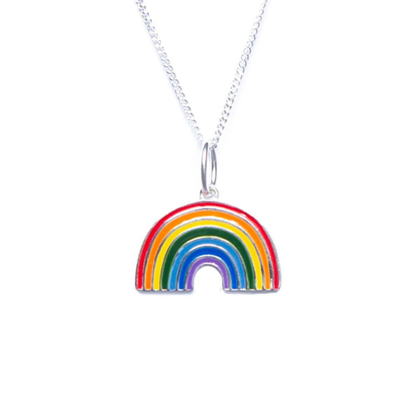 Enamel Rainbow Pendant