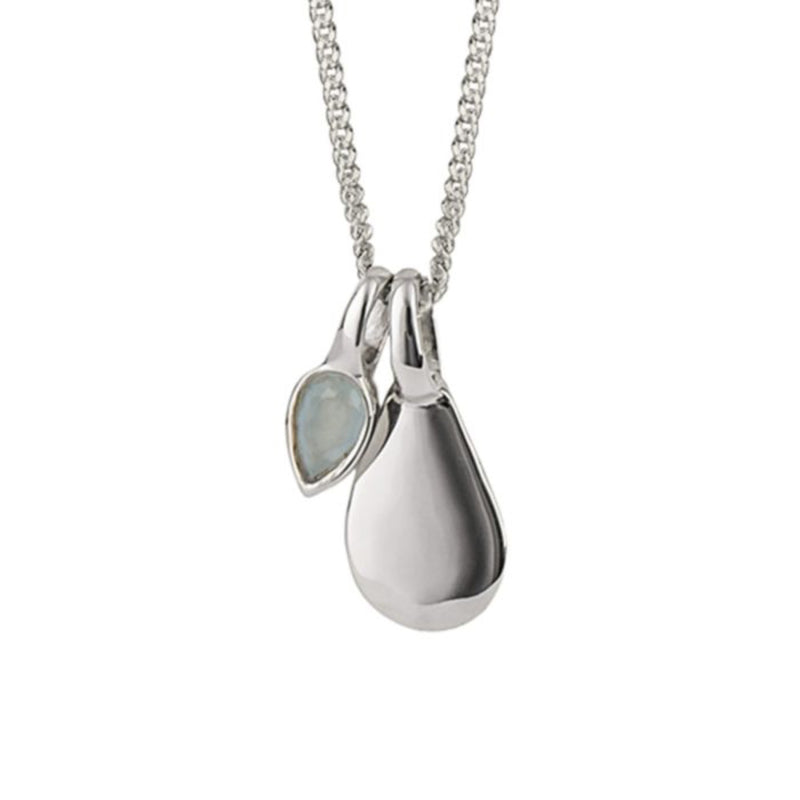 Semi-Precious Birthstone Necklace - Sterling Silver