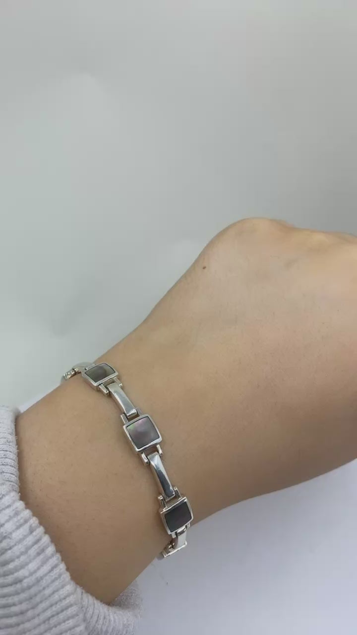 Multi Gem Bracelet - Sterling Silver