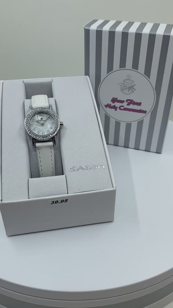 First Holy Communion Watch set in CZ, features Cross