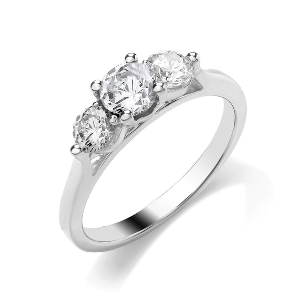 Diamond Trilogy Ring - Platinum