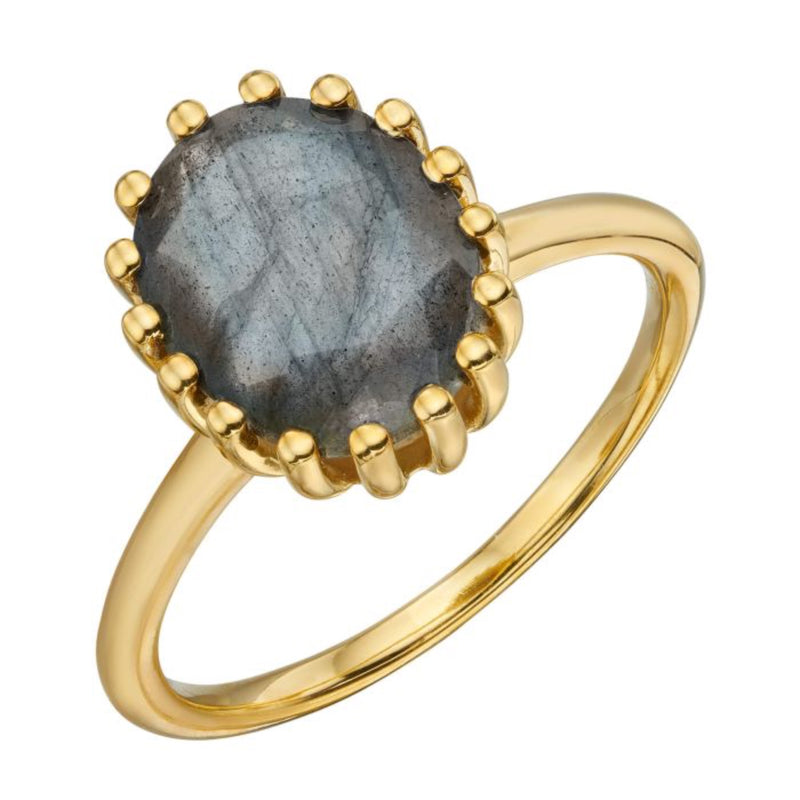 Clawed Semi-Precious Stone Ring