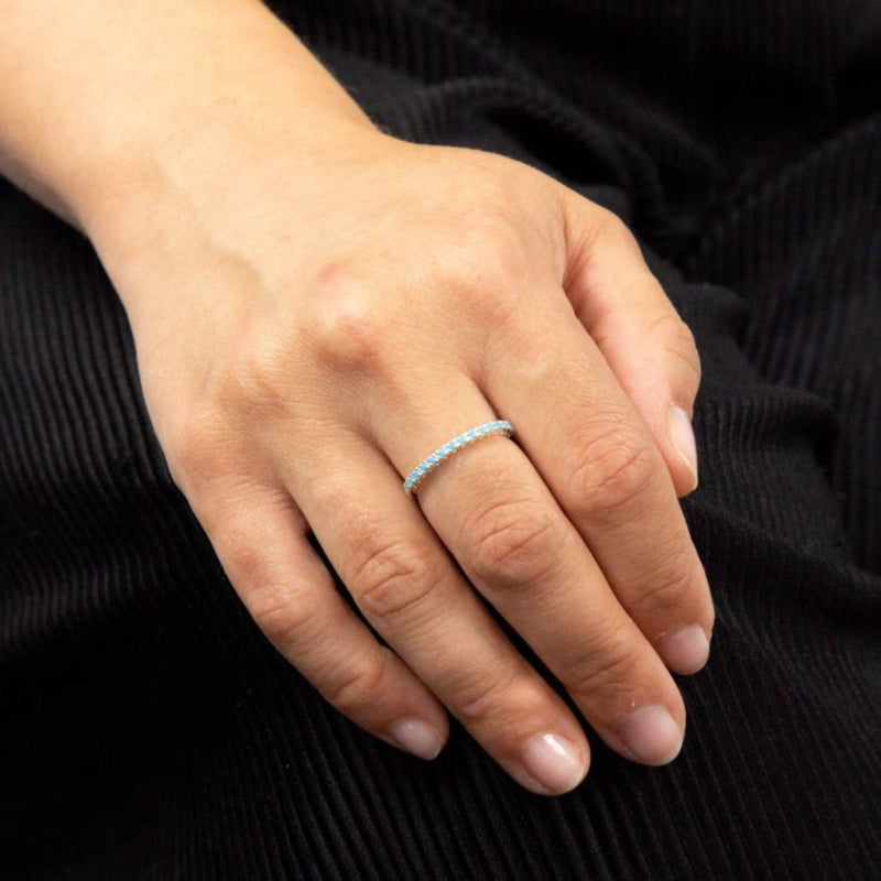 Half Eternity Ring - Sterling Silver