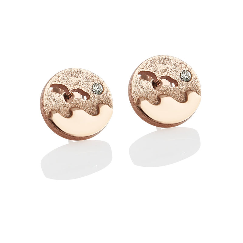 Rose Gold Plated Ocean Earrings