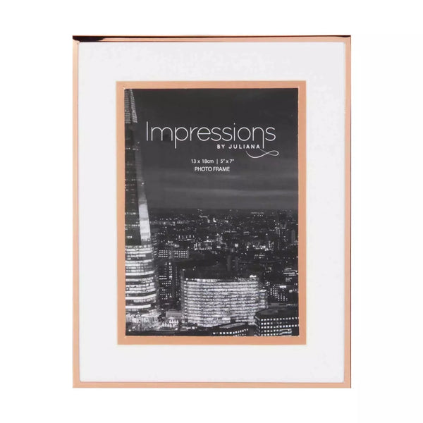 5" x 7" Copper & White Frame