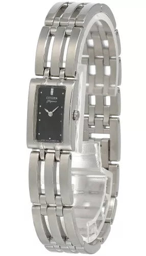 Ladies Black Face Eco-Drive Bracelet Watch