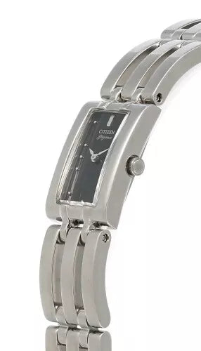 Ladies Black Face Eco-Drive Bracelet Watch